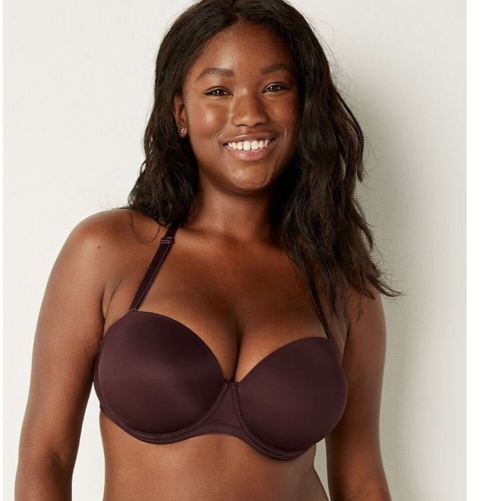 PINK Victoria’s Secret Wear Everywhere Padded Underwire PushUp Strapless Bra 36D